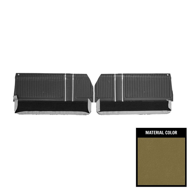 65PD46-P Front Door Panels for 1965 Pontiac Grand Prix / Parisienne Pre-Assembled Ivy Gold