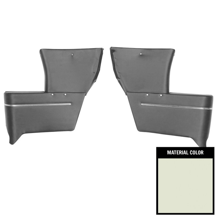 65RR22 Rear Arm Rest Covers for 1965-66 Chevrolet Corvair Convertible Fawn