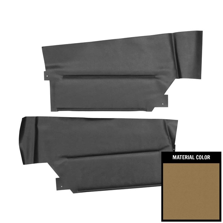 65UDRC35C Rear Door Panels for 1965 Buick Riviera Custom Convertible Light Saddle