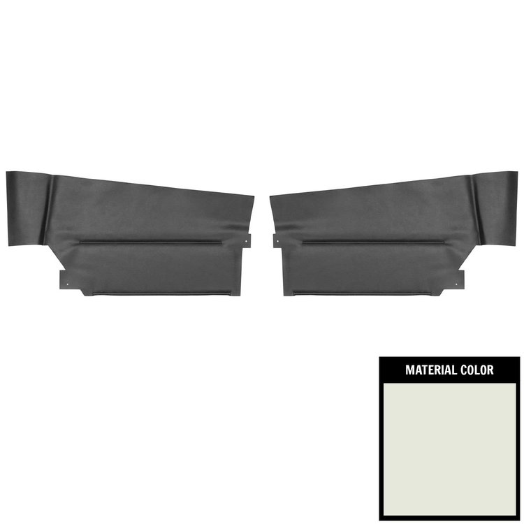 65UDRC37 Front Door Panels for 1965 Buick Riviera Custom White/Black