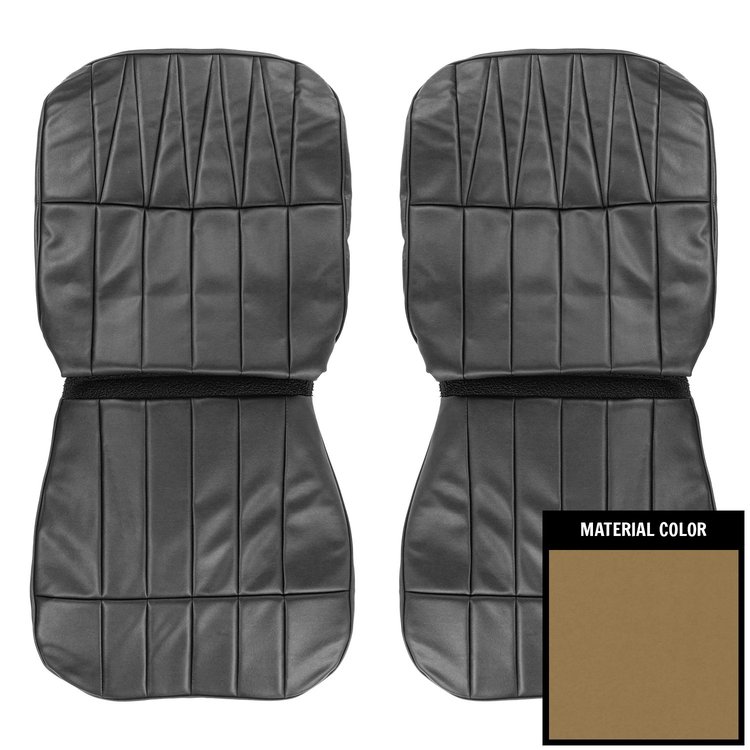 65USRC35U Front Bucket Seat Covers for 1965 Buick Riviera Light Saddle