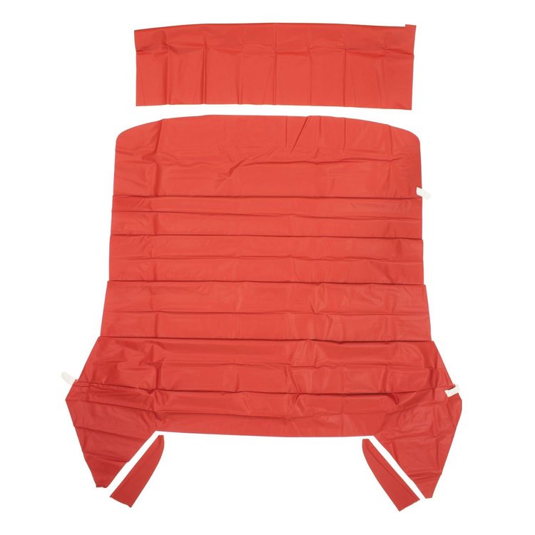 66AH102A-1 1st Design Basketweave Headliner for 1966-1967 Chevrolet A-Body Bright Red
