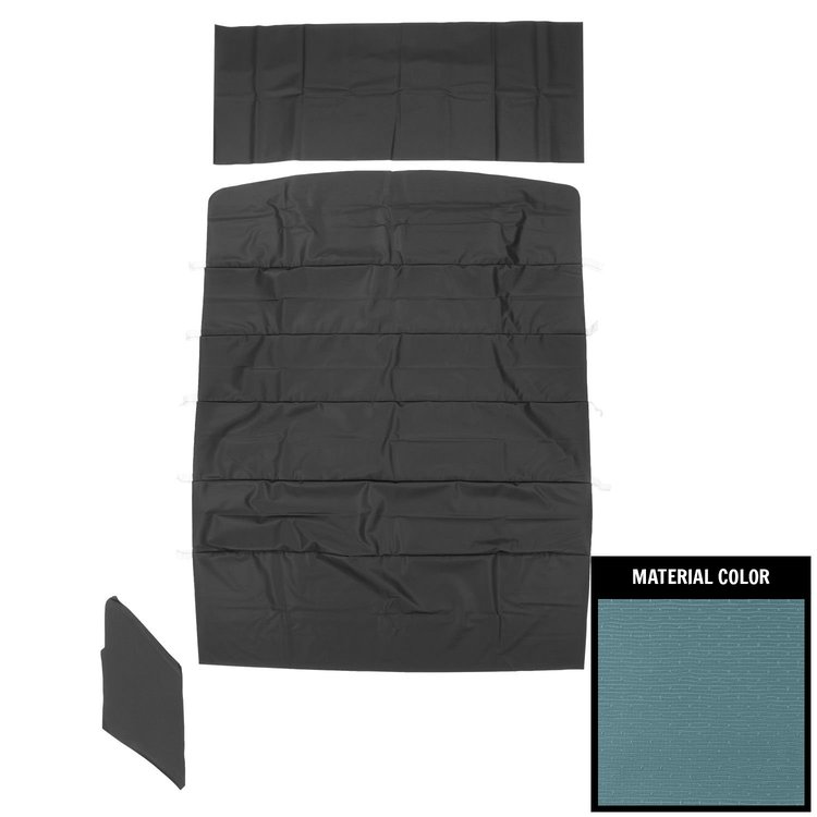 66AH104SS Basketweave Headliner for 1967 Chevrolet Chevelle, Sedan Light Blue