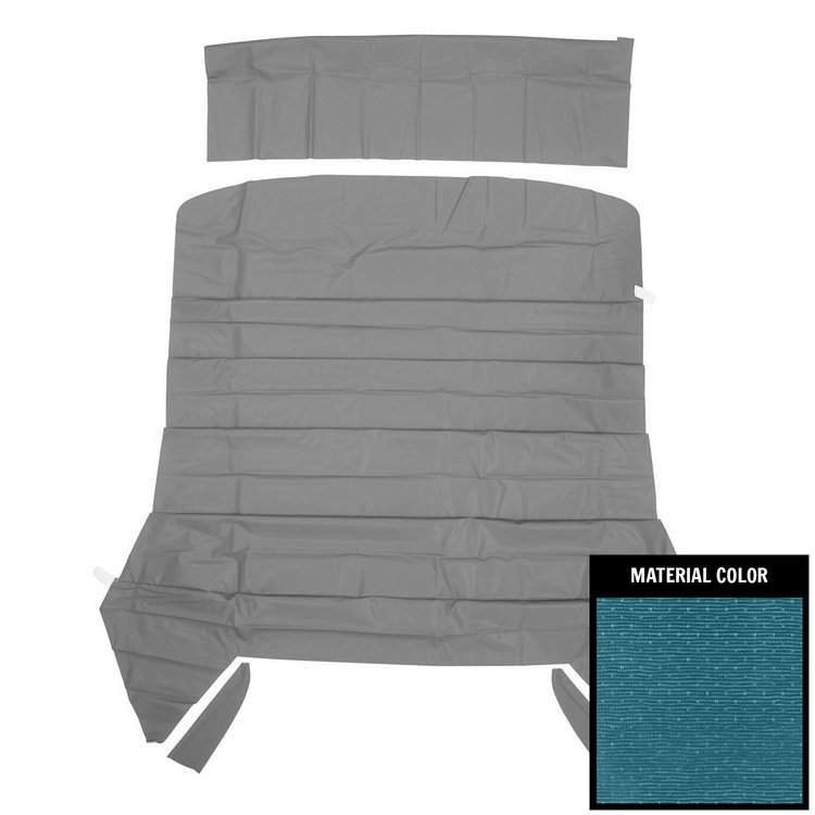 66AH106S-1 1st Design Basketweave Headliner for 1967 Chevrolet Chevelle, Bright Blue