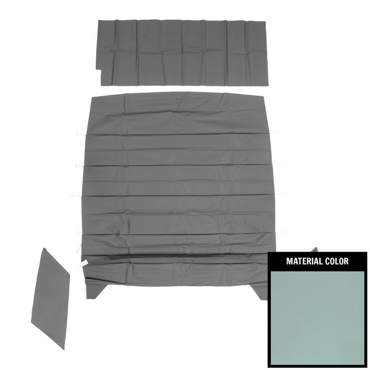 66AH4DC104A Basketweave Headliner for 1966-1967 Chevrolet Chevelle, 4 Door Hardtop Light Blue