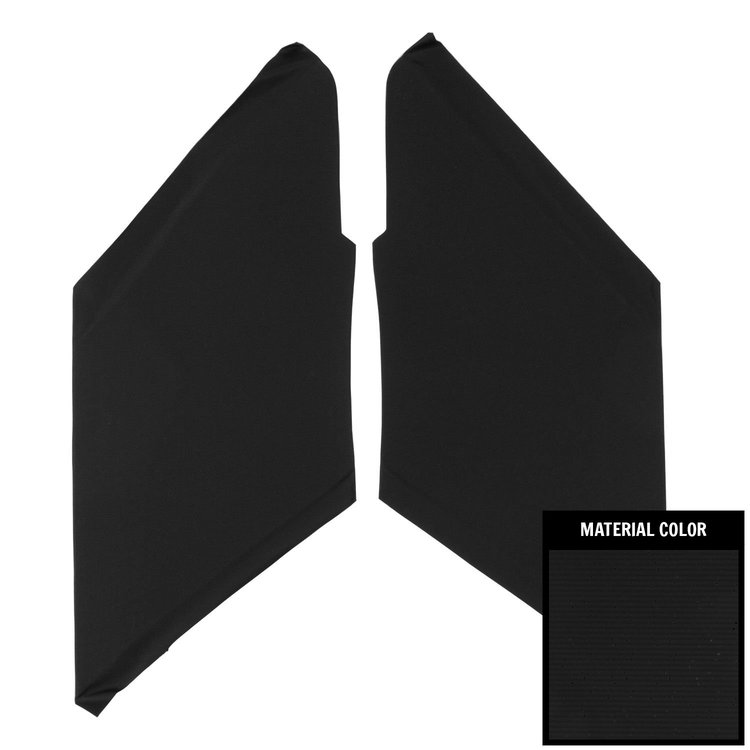 66AHB100BS Perforated Earmuff Boards for 1966-1967 Pontiac GTO/Lemans Sedan Black