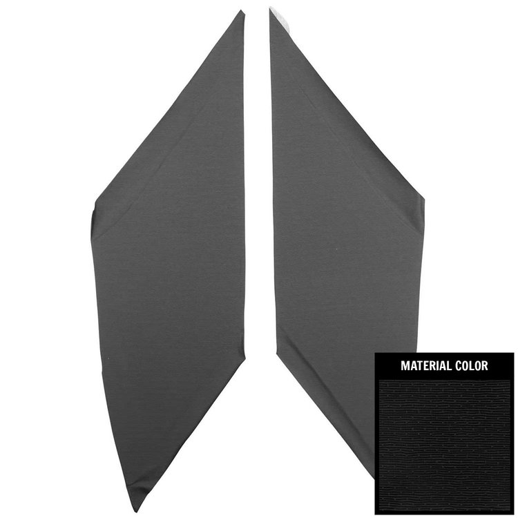 66AHB100SS Surrey Earmuff Boards for 1966-1967 Chevrolet Chevelle, Sedan Black