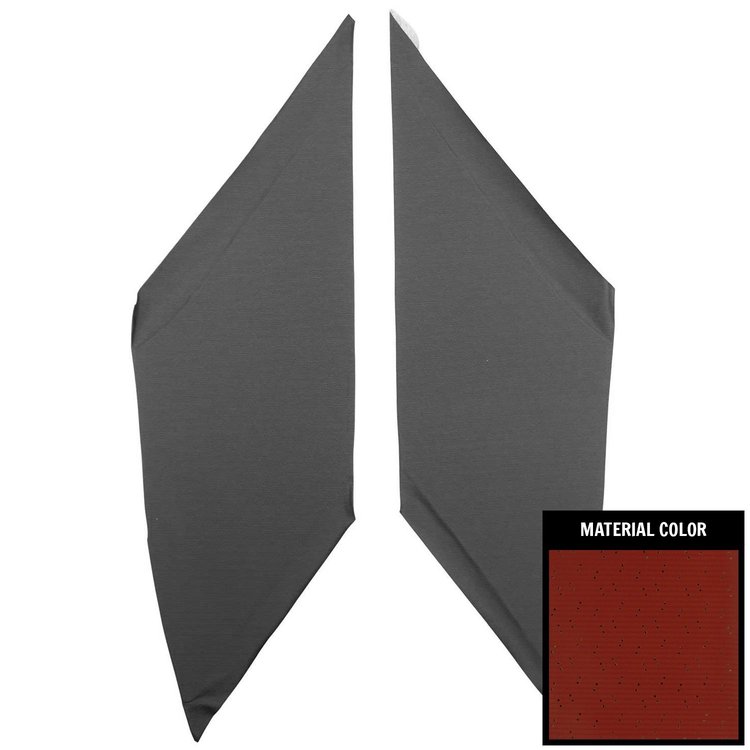 66AHB103B Perforated Earmuff Boards for 1966-1967 Pontiac GTO/Lemans Sedan Dark Red
