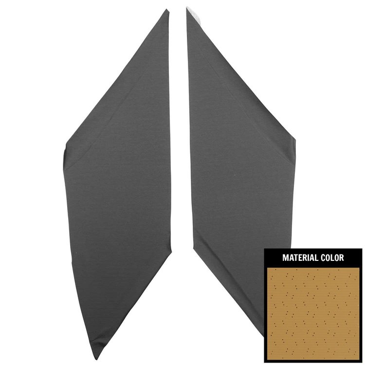 66AHB112B Earmuff Boards for 1966-1967 Pontiac GTO/Lemans Sedan Buckskin Perforated