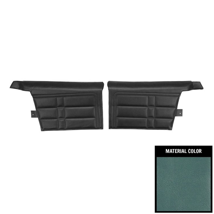 66BD13V-P Rear Door Panels for 1966 Chevrolet Impala SS Convertible Pre-Assembled 2 Tone Blue