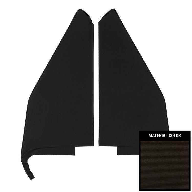 66BHB100R Ribbed Ear Muff Boards for 1966 Chevrolet Caprice Black