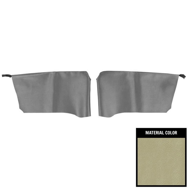66BR27C Rear Arm Rest Covers for 1966-1967 Bonneville/Grand Prix/Catalina Hardtop Parchment