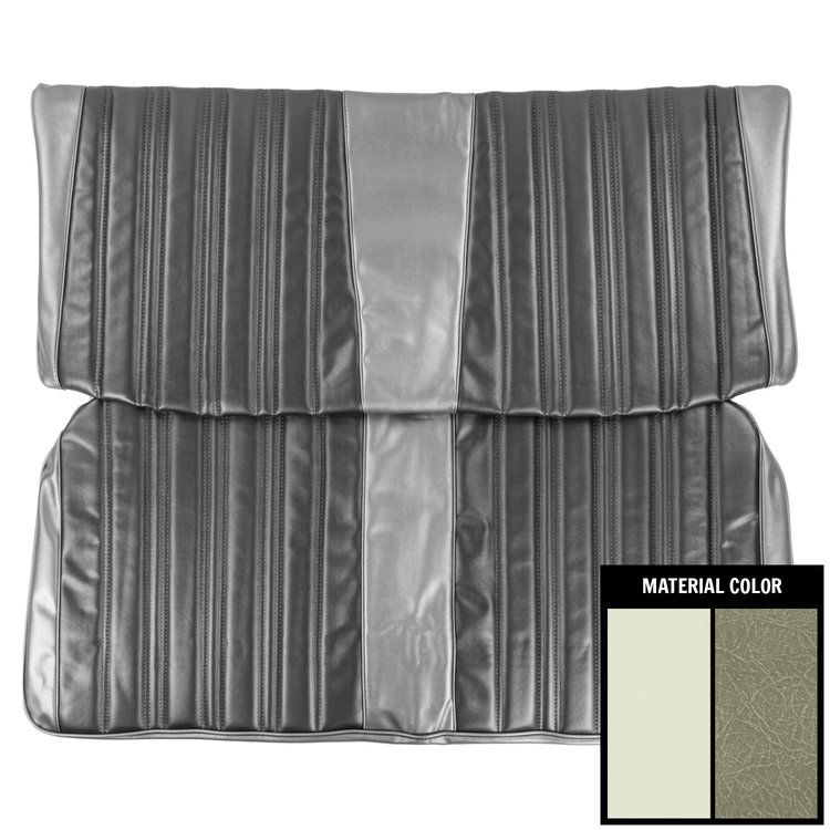 66BS4D21W-3 Rear Bench Seat Cover for 1966 Chevrolet Impala 4-Door Wagon 3rd Row 2 Tone Fawn