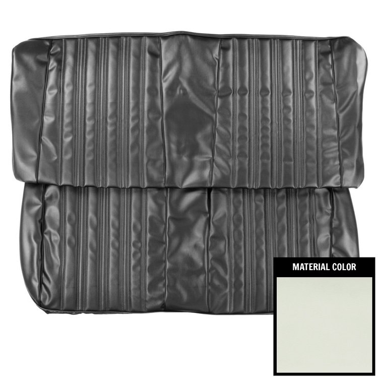 66BS4D37B Front Bench Seat Cover for 1966 Chevrolet Impala 4-Door White