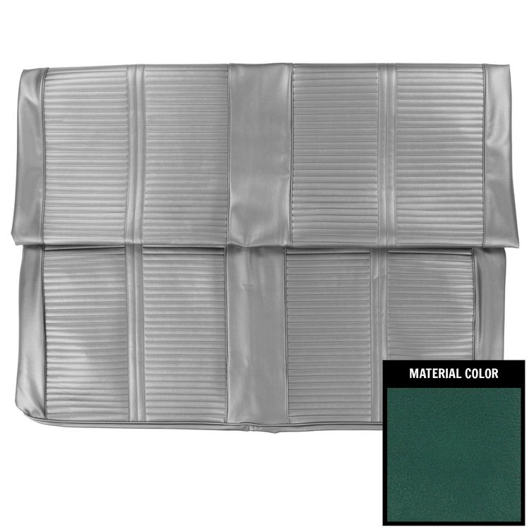 66GS04S Rear Seat Cover for 1966 Pontiac GTO Sedan Dark Aqua