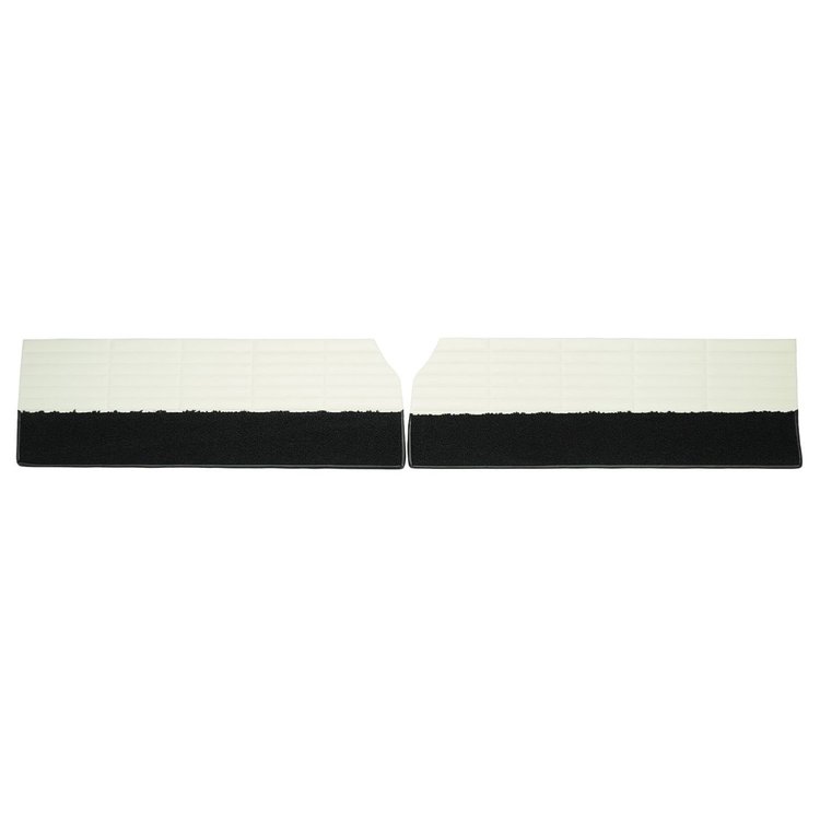 66KDH37-5 Front Door Panels for 1966 Dodge Coronet 500 White/Black