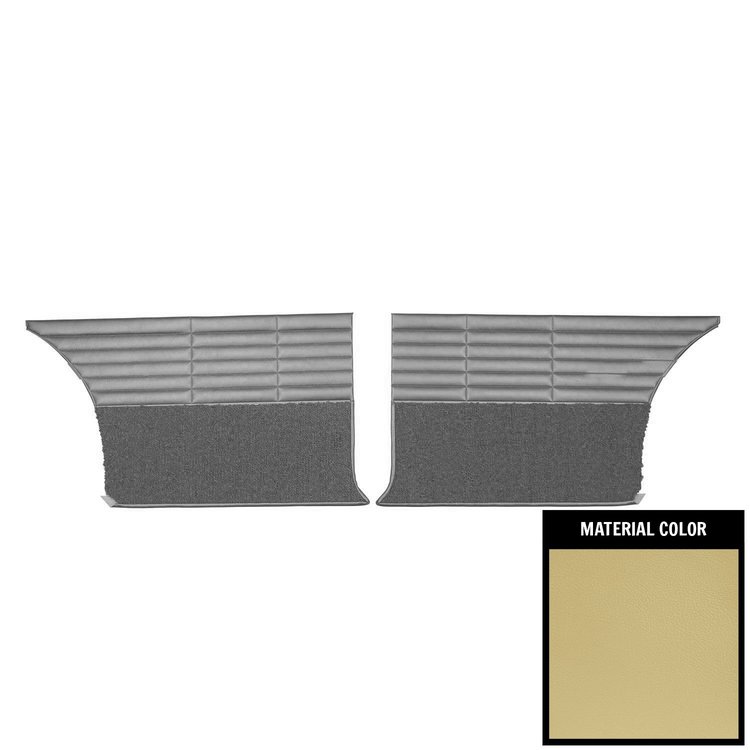 66KDH706C-5 Rear Door Panels for 1966 Dodge Coronet 500 Hardtop Gold