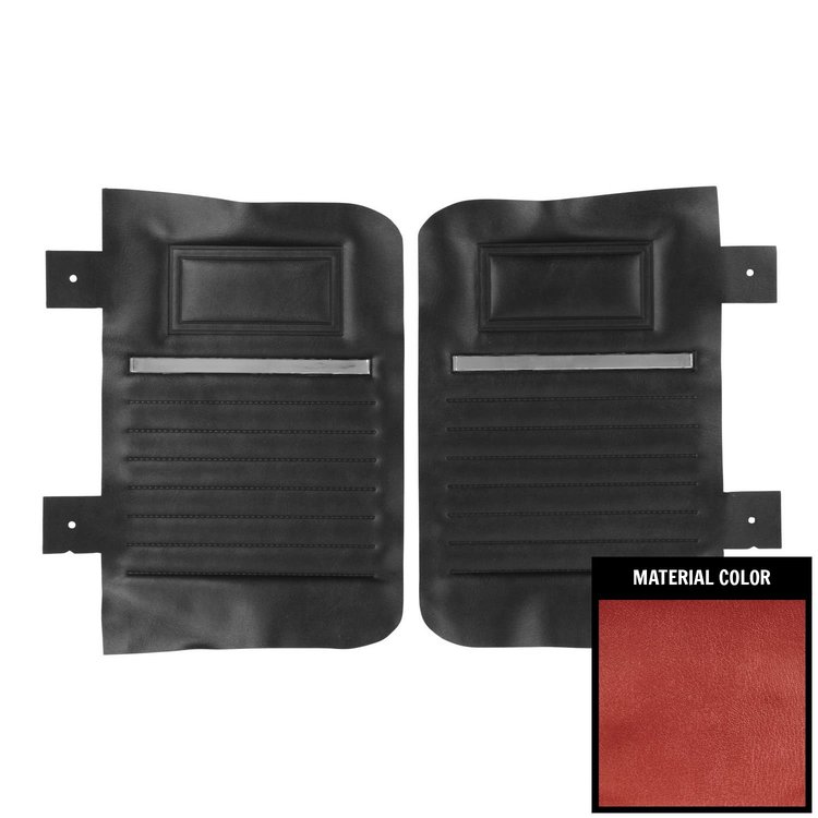66KDH710V Rear Door Panels for 1966 Dodge Coronet 440 Convertible Metallic Red