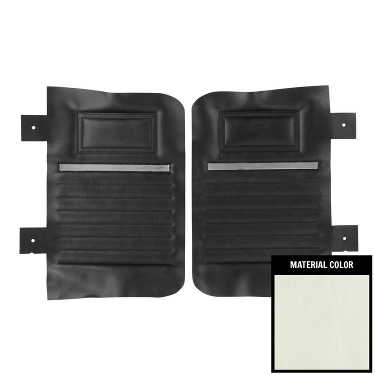 66KDH720V Rear Door Panels for 1966 Dodge Coronet 440 Convertible Pearl/White