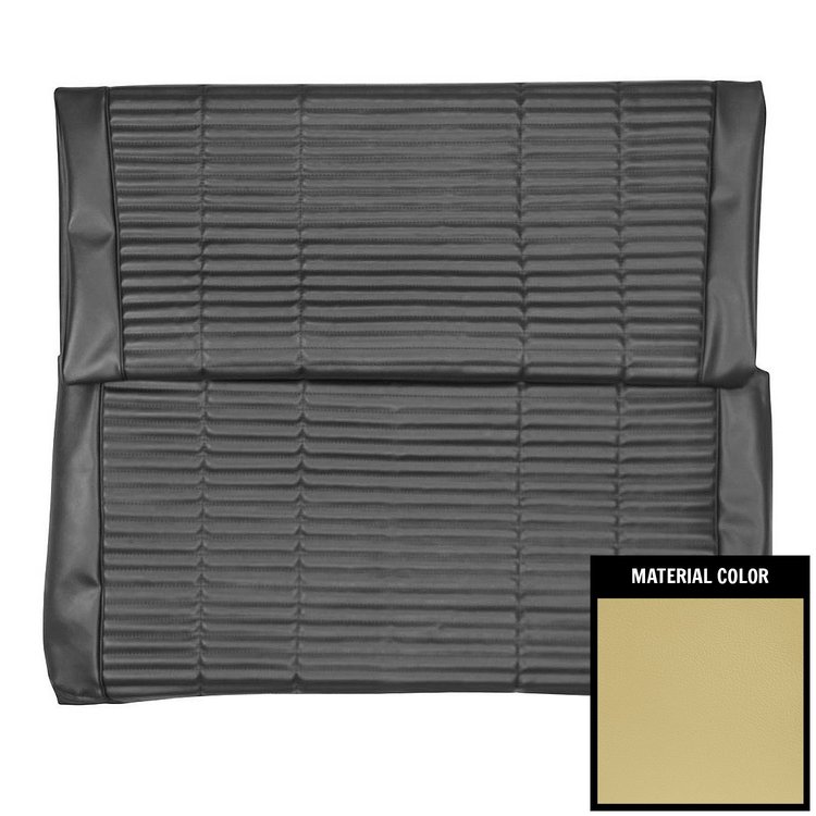 66KSH706C-5 Rear Bench Seat Cover for 1966 Dodge Coronet 500/Charger Hardtop Gold