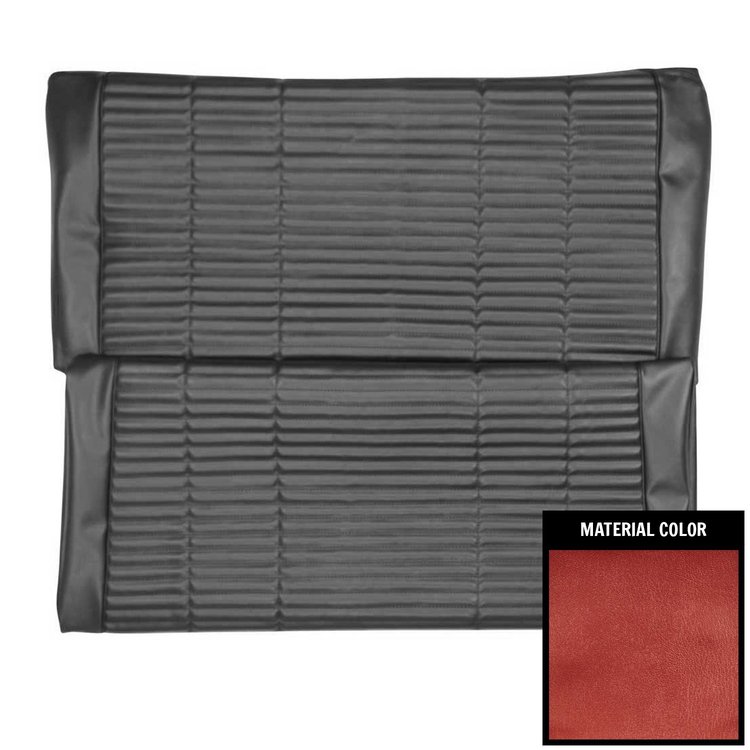 66KSH710V-5 Rear Bench Seat Cover for 1966 Dodge Coronet 500 Convertible Metallic Red