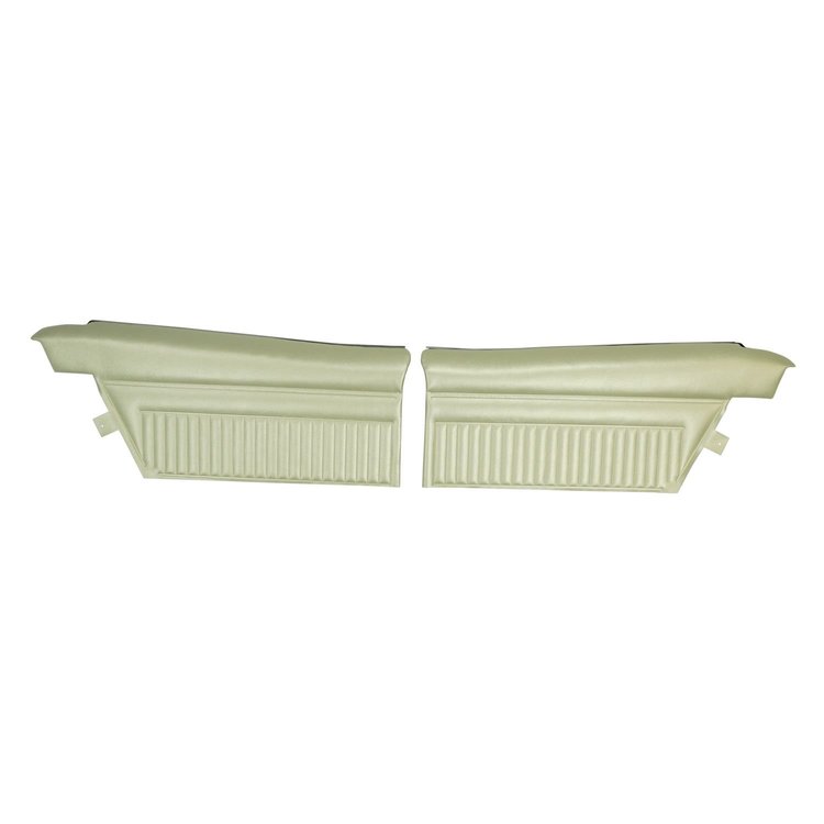 66PD27C-P Rear Door Panels for 1966 Pontiac Grand Prix Hardtop Pre-Assembled Parchment/Black