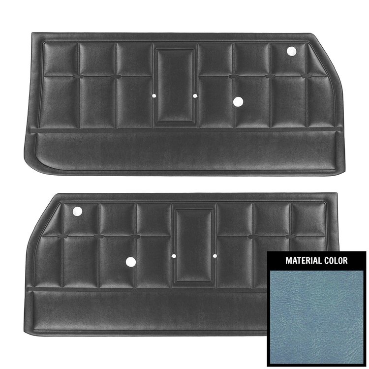 66RD14 Front Door Panels for 1966-67 Chevrolet Corvair Bright Blue