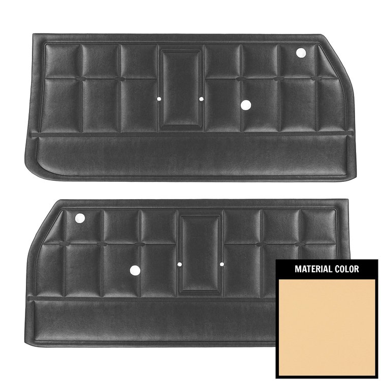 66RD22 Front Door Panels for 1966-67 Chevrolet Corvair Fawn