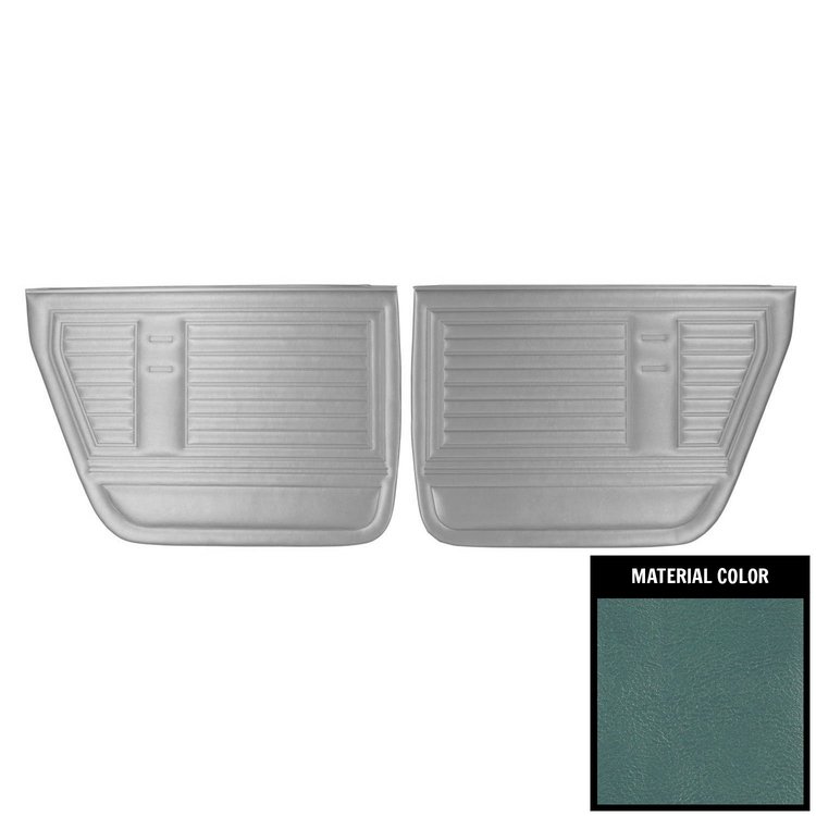 67AD4D12C Rear Door Panels for 1967 Chevrolet Chevelle, 4 Door Hardtop Light Blue