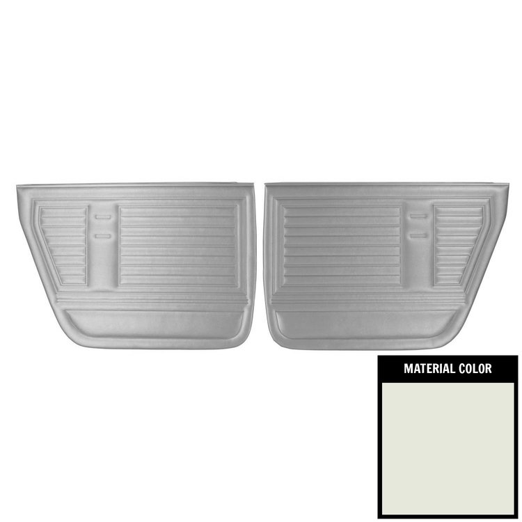 67AD4D37C Rear Door Panels for 1967 Chevrolet Chevelle, 4 Door Hardtop White