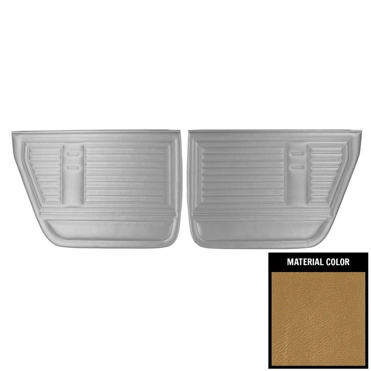 67AD4D43C Rear Door Panels for 1967 Chevrolet Chevelle, 4 Door Hardtop Gold