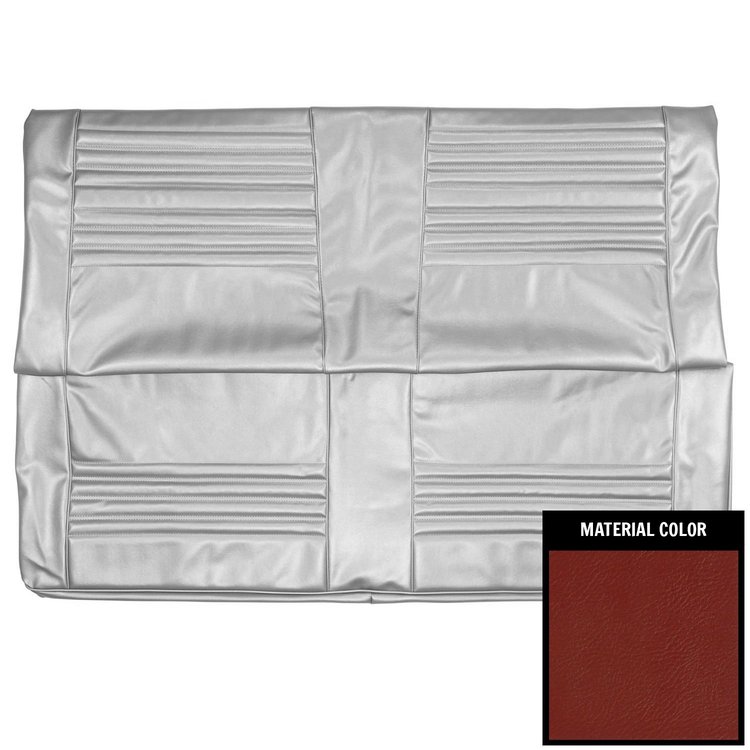 67AS30S Rear Seat Cover for 1967 Chevrolet Chevelle, 2 Door Sedan Red