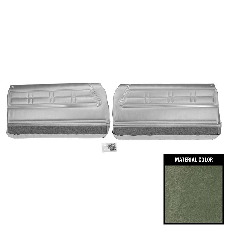 67BD02-P Front Door Panels for 1967 Chevrolet Impala Pre-Assembled Aqua