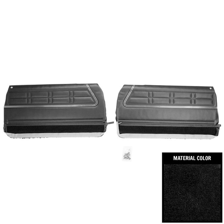 PAD FRT IMPALA 67 BLACK