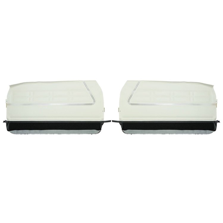 67BD37 Front Door Panels for 1967 Chevrolet Impala White/Black