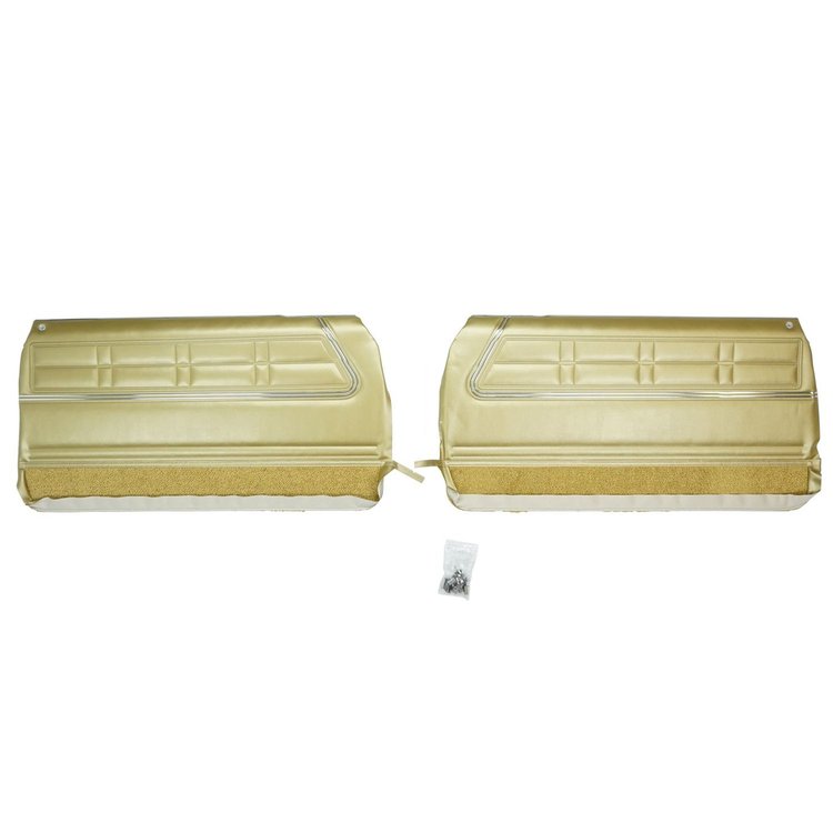 67BD43-P Front Door Panels for 1967 Chevrolet Impala Pre-Assembled Gold