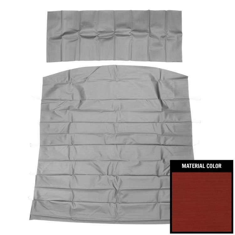 67BH103RN Ribbed Headliner for 1967 Chevrolet Impala Standard Red