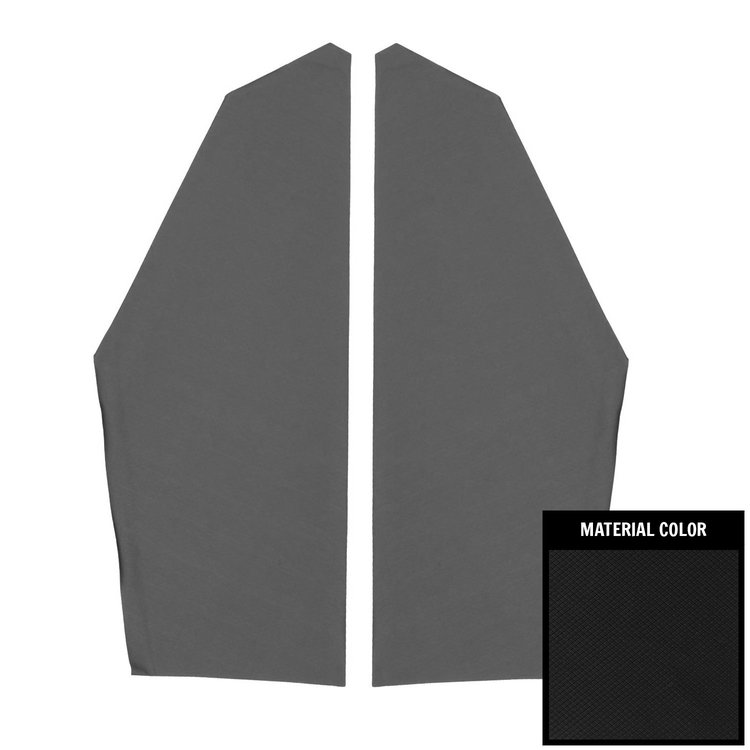 67BHB100A Basketweave Earmuff Boards for 1967 Chevrolet Impala Black