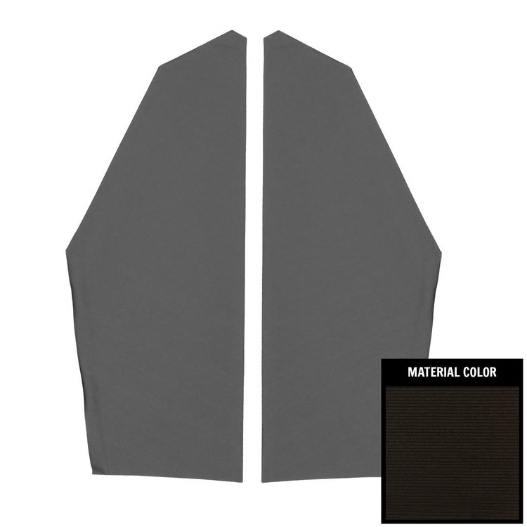 67BHB100R Earmuff Boards for 1967 Chevrolet Impala Black