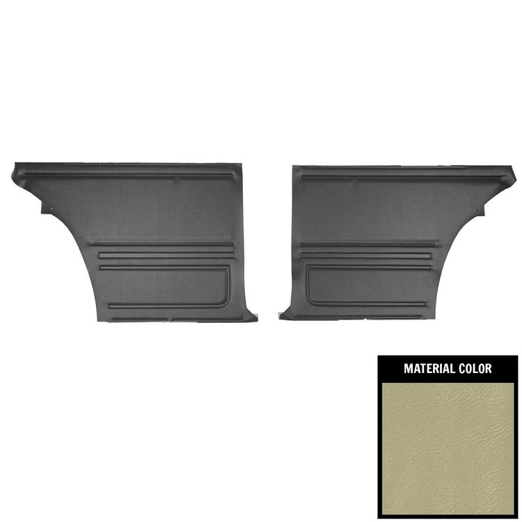 67FD27C Rear Door Panels for 1967 Pontiac Firebird Hardtop Platinum Edition Parchment