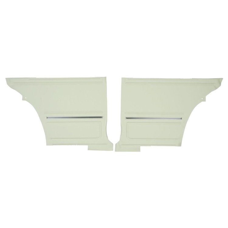 67FD37C-P Rear Door Panels for 1967 Camaro Hardtop Pre-Assembled Platinum Edition White