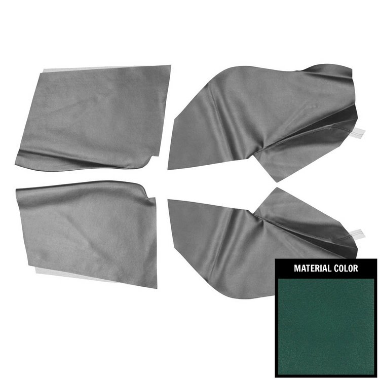 67FR04 Rear Arm Rest Covers for 1967 Pontiac Firebird Convertible Dark Aqua