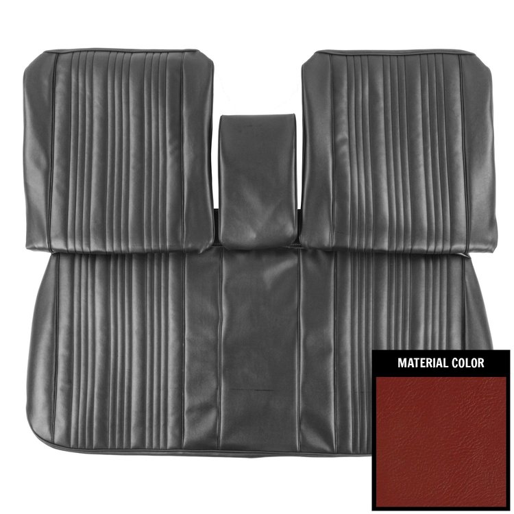 67GS30B Front Bench W/Arm Rest Seat Cover for 1967 Pontiac GTO/Lemans Red