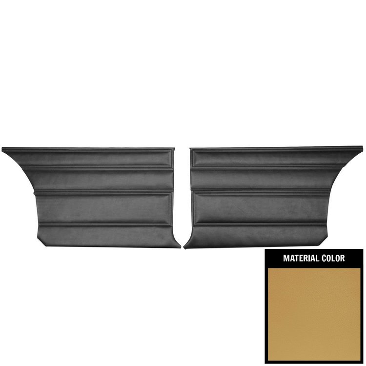 67KDV2828C Rear Door Panels for 1967 Plymouth Belvedere II Hardtop 2 Tone Blue