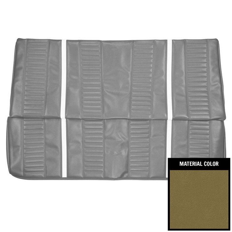 67XS46C Rear Seat Cover for 1967 Chevrolet Nova Hardtop Ivy Gold