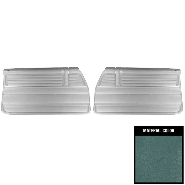 68ADE12-P Front Door Panels for 1968 El Camino Platinum Pre-Assembled Light Blue