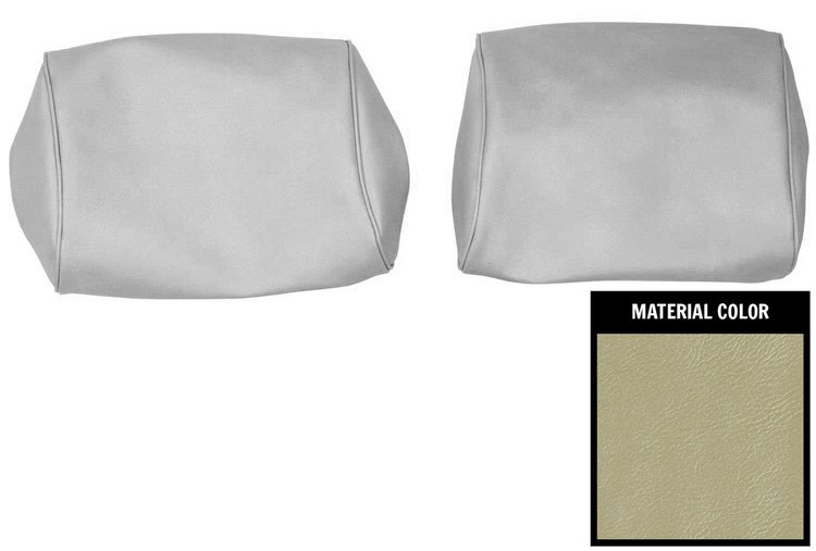 Bench Seat Headrest Cover 1968-1972 GM A-Body [Parchment]