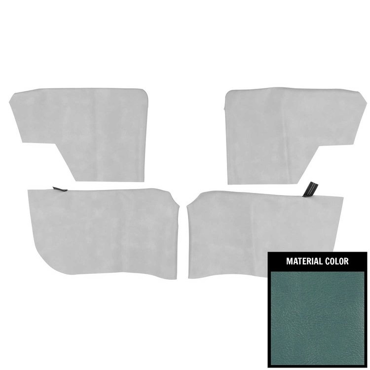 68AR12 Rear Arm Rest Covers for 1968-1969 Cutlass/Skylark Convertible Light Blue