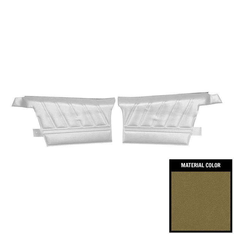68BD46V-P Rear Door Panels for 1968 Chevrolet Impala SS Convertible Pre-Assembled Ivy Gold