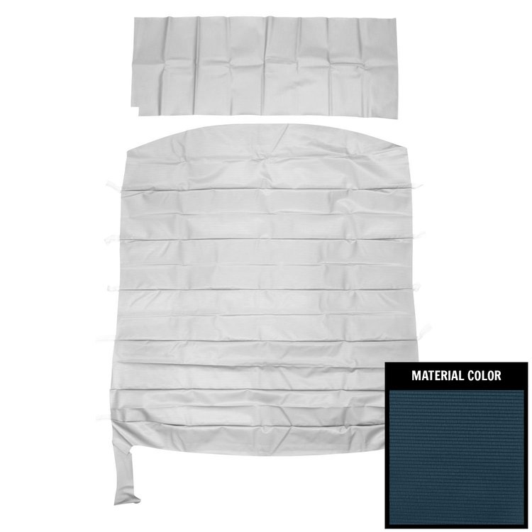 68BH105RN Ribbed Headliner for 1968 Caprice/Custom Standard Dark Blue